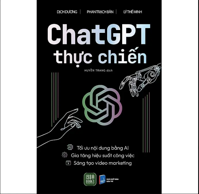 Combo 4 cuốn ChatGPT ChatGPT thực chiến AI 50 AI Công cụ nâng cao hiệu suất 4