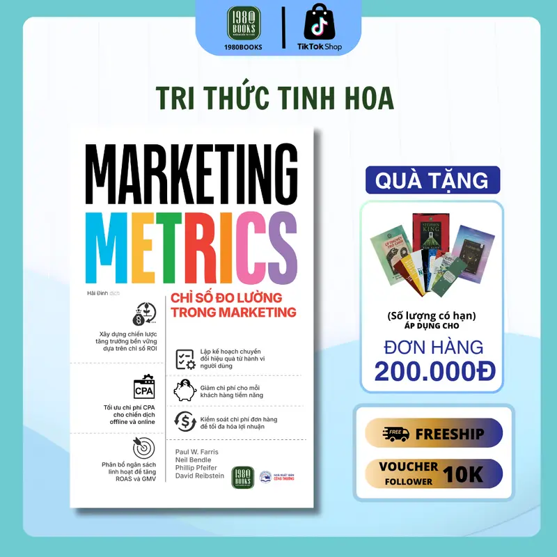Sách Marketing Metrics – Chỉ số đo lường trong Marketing - 1980books - 1